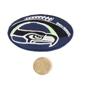 Seahawks patch iron on NFL team Seattle DIY ball